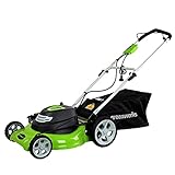 GreenWorks 20-Inch 12 Amp Corded Lawn Mower 25022